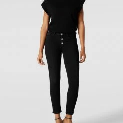 Liu Jo White Jeans Mit Label-Patch Modell 'Monroe' - Schwarz