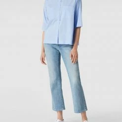 Cambio Jeans Mit Label-Patch Modell 'Paris' - Hellblau