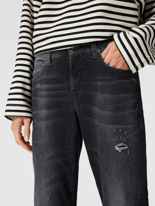 Cambio Slim Fit Jeans Im Used-Look Modell 'KERRY' - Dunkelgrau 5 Cambio Slim Fit Jeans Im Used-Look Modell 'KERRY' - Dunkelgrau – Bild 3