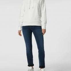 Angels Slim Fit Jeans Mit Label-Patch - Dunkelblau