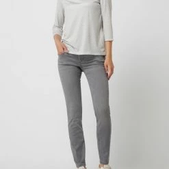 Gang Skinny Fit Jeans Mit Stretch-Anteil Modell 'Nikita' - Mittelgrau