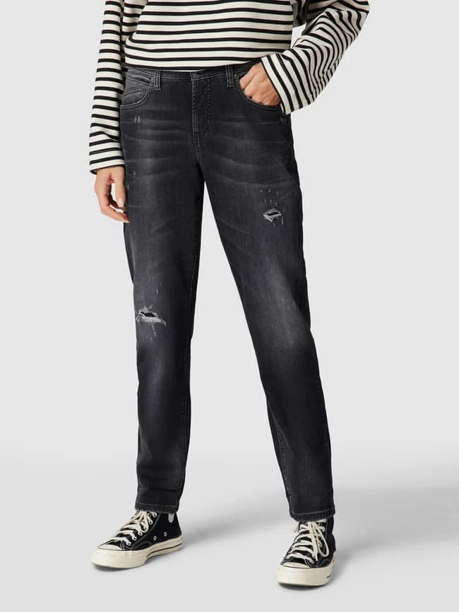 Cambio Slim Fit Jeans Im Used-Look Modell 'KERRY' - Dunkelgrau 6 Cambio Slim Fit Jeans Im Used-Look Modell 'KERRY' - Dunkelgrau – Bild 4