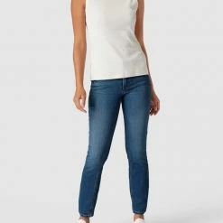 Cambio Jeans Mit Label-Patch Modell 'Paris' - Blau