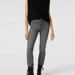 Brax Jeans Mit Label-Patch Modell 'Mary' - Dunkelgrau