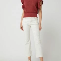 Garcia Cropped Jeans Mit Stretch-Anteil Modell 'Lusia' - Offwhite