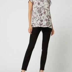 7 For All Mankind Jeans In Schmaler Passform Mit Stretch-Anteil Modell 'Roxanne' - Schwarz