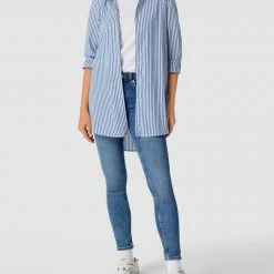 Mango Jeans Im Used-Look Modell 'PUSHUP' - Blau