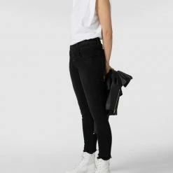 Blue Monkey Skinny Fit Mit Stretch-Anteil Modell 'Manie' - Schwarz