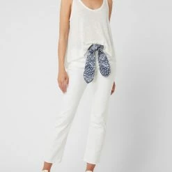 Blue Monkey Cropped Jeans Mit Stretch-Anteil Modell 'Lola' - Weiß