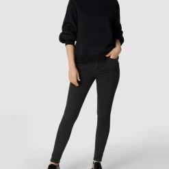 REVIEW High Waist Skinny Fit Jeans Mit Stretch-Anteil - Schwarz