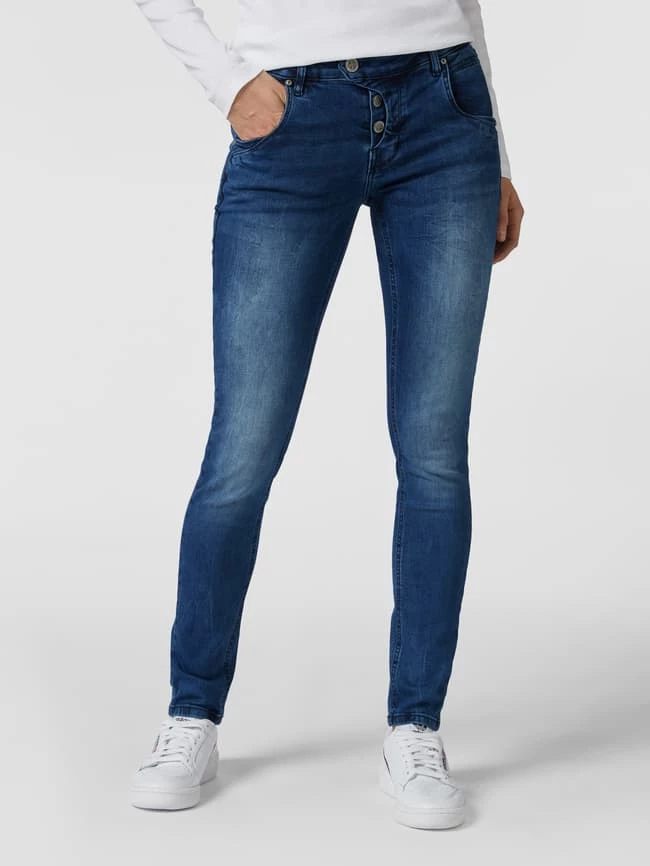 Blue Monkey Skinny Fit Jeans Mit Stretch-Anteil Modell 'Manie' - Blau 6 Blue Monkey Skinny Fit Jeans Mit Stretch-Anteil Modell 'Manie' - Blau – Bild 4