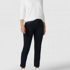 MAC Feminine Fit 5-Pocket-Jeans - Marineblau