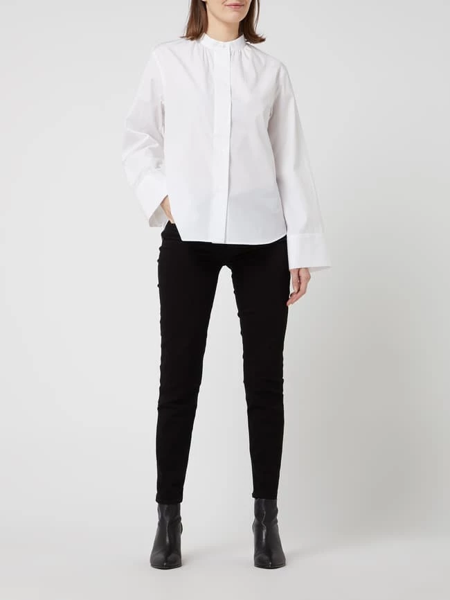 7 For All Mankind Cropped Skinny Fit High Waist Jeans Mit Stretch-Anteil - Schwarz 3 7 For All Mankind Cropped Skinny Fit High Waist Jeans Mit Stretch-Anteil - Schwarz