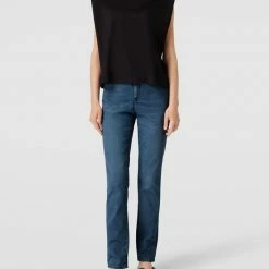 Brax Jeans Mit Label-Patch Modell 'Mary' - Blau