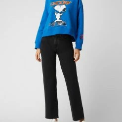 7 For All Mankind Straight Fit Jeans Mit Stretch-Anteil Modell 'Tall Logan Stovepipe' - Schwarz