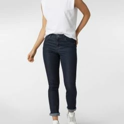 Angels Skinny Fit Jeans Mit Label-Patch - Marineblau