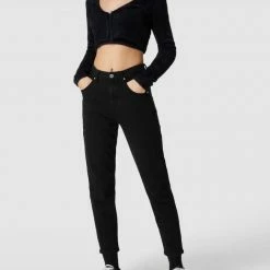 Marc O'Polo Denim Jeans Mit Label-Patch - Schwarz